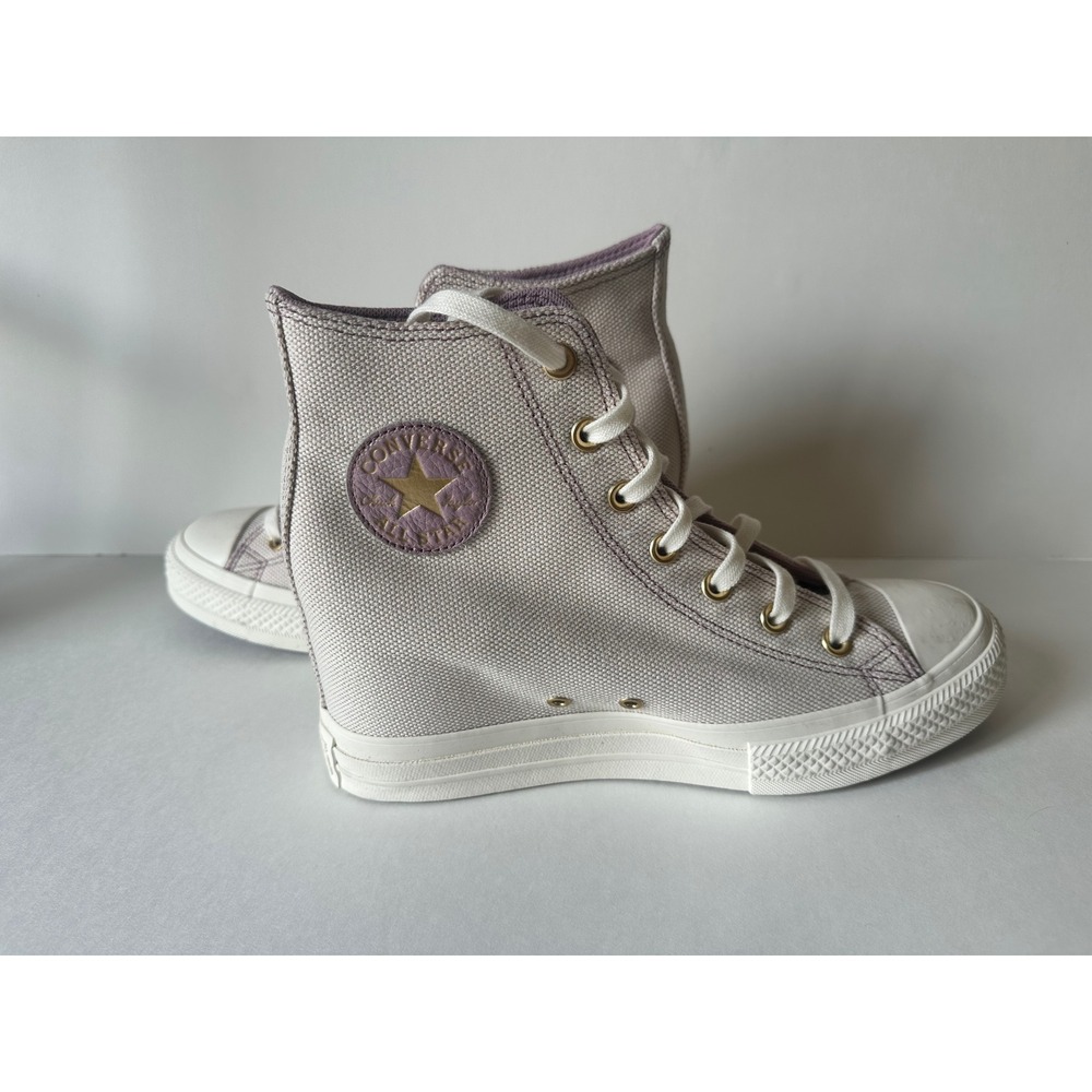 Converse Chuck Taylor All Star Lux Wedge Sneakers Lavender Purple Womens 9.5